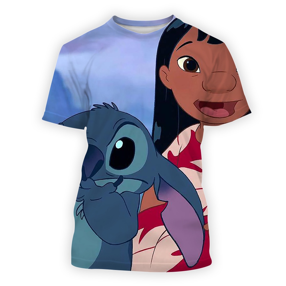 Disney Stitch-Camiseta 3D Para Hombre , Suelta , Moda , Divertida , Ropa De  Manga Corta | Shopee México