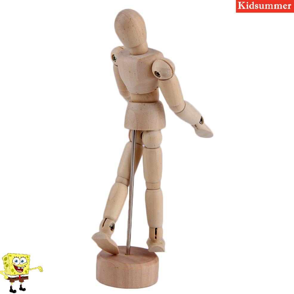 4.5 5.5  Modelo de dibujo Humano de madera Hombre Maniquí articulado Maniquí Títere Venta mundial-Burlywood-1 Tamaño 