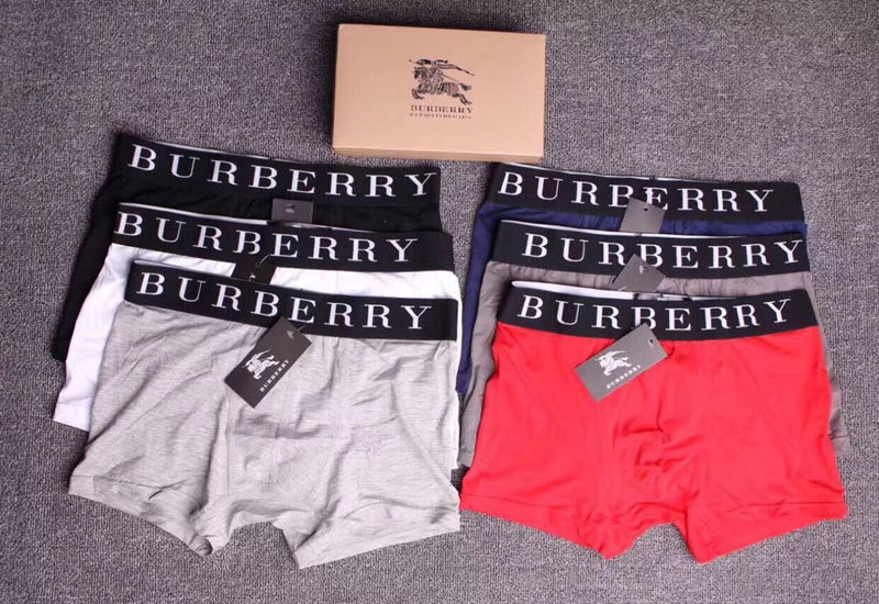 Burberry ropa interior de hombre algodón transpirable U convexo Boxers  troncos calzoncillos 3 unids/lote | Shopee México