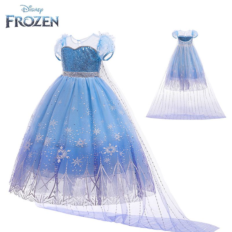 Vestido De Frozen Para Niñas , Disfraz De Elsa , Princesa Para Niños  Halloween Gasa , Falda Vestidos Bordados De Lentejuelas Para Fiesta |  Shopee México
