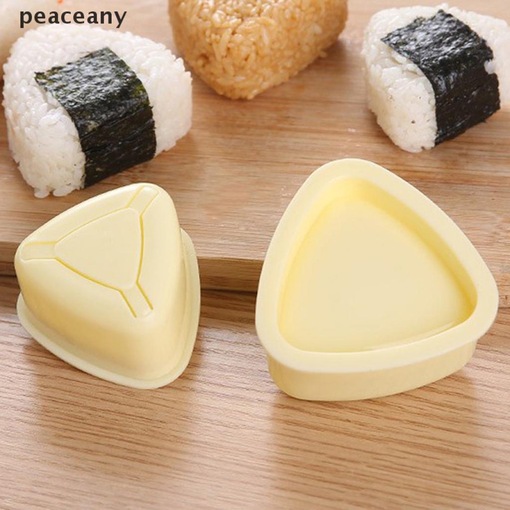 8 piezas de triángulo de arroz fabricante de bolas de arroz Onigiri molde de prensas de sushi molde de dibujos animados patrón de bricolaje sushi Maker Mold Juego de moldes de sushi 