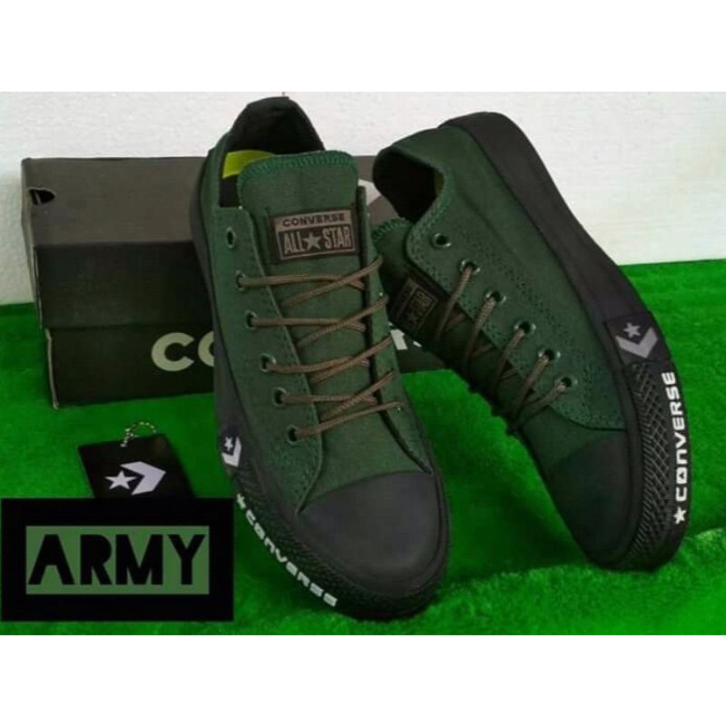 Chuck Sneaker Army Green, botella verde, verde oscuro Shopee México