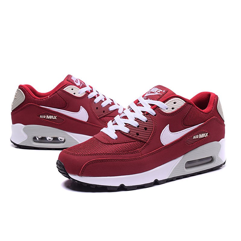 Rechazado Ocho Walter Cunningham Nike Zapatos Air Max 90 Cushion Hombres Deportes Zapatillas Vino Rojo 36-45  | Shopee México