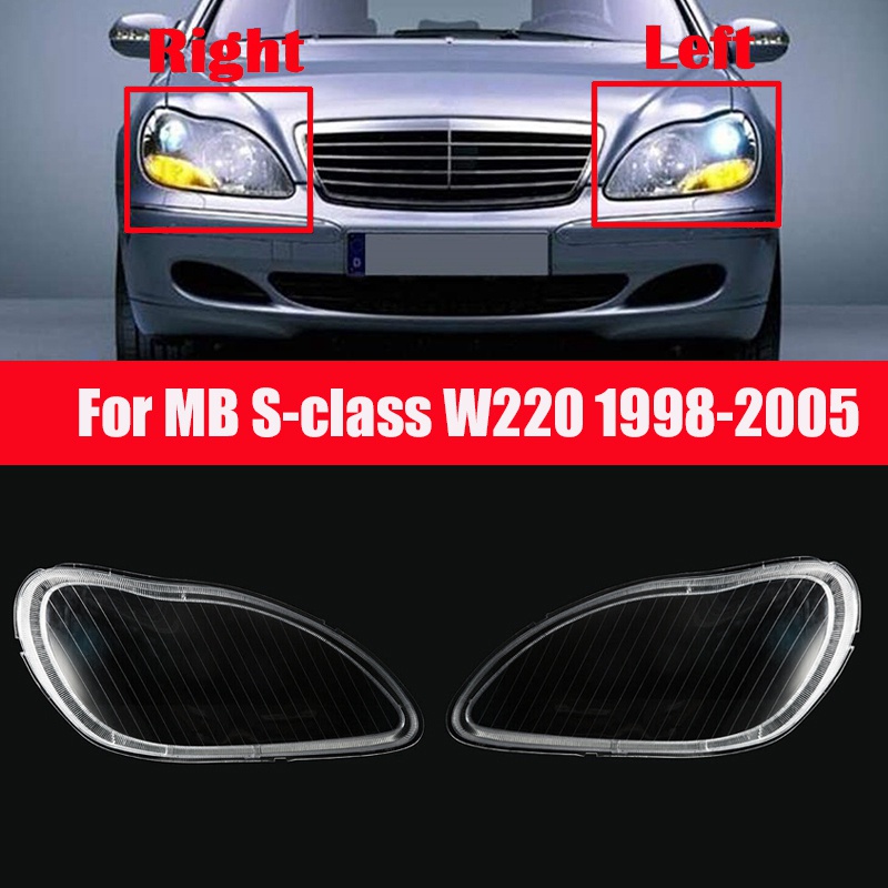 Para Mercedes Benz Clase S W2 1998 05 Cubierta De Faros Delanteros De Coche Transparente Lente Faro Carcasa De Pantalla De Faros Delanteros Lado Izquierdo Shopee Mexico