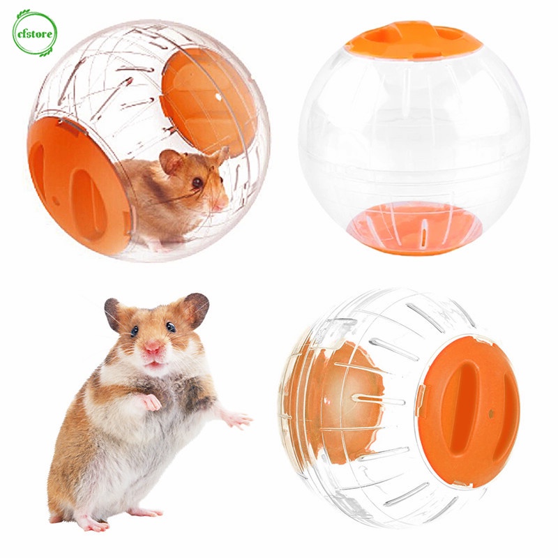 xuew El Animal doméstico plástico Bola Redonda de Animales Hamster Ratones Juguete Transparente hámster pequeña Bola Animales Accesorios Jaula 