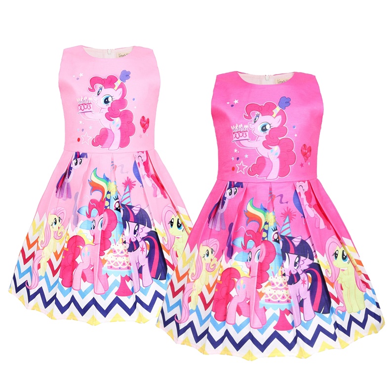 My Little Pony Girl Vestido De Princesa De Verano Fiesta De Cumpleaños  Regalo 2-8 Años Ropa De Niños | Shopee México