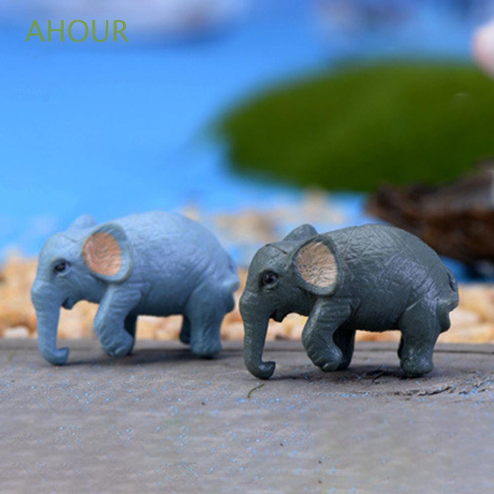 Casa de muñecas en miniatura jardín de hadas micro Elefante 10pcs 