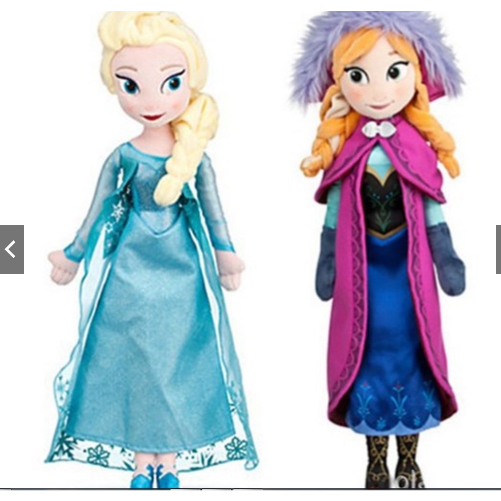 Peluche Disney Frozen Elsa e Anna 40 cm 