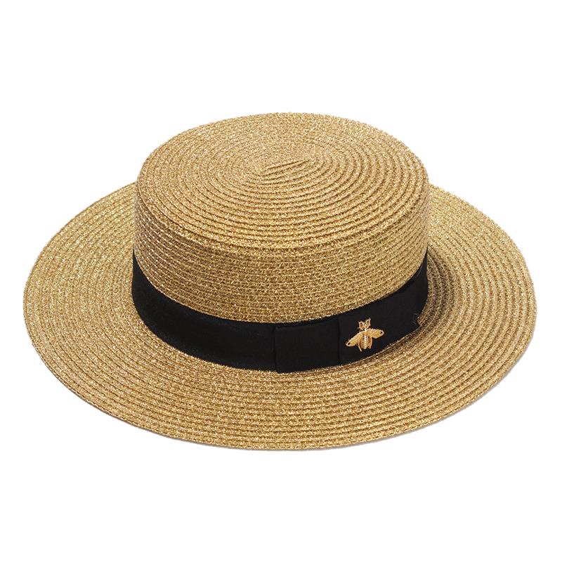 gorras y viseras Gorros para el sol Grande 57cm-57.5cm Sombrero de paja vintage Accesorios Sombreros y gorras Sombreros 