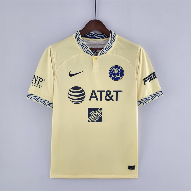 Camiseta De Futbol Local Amarilla Club America 22 23 Mx League Shopee Mexico