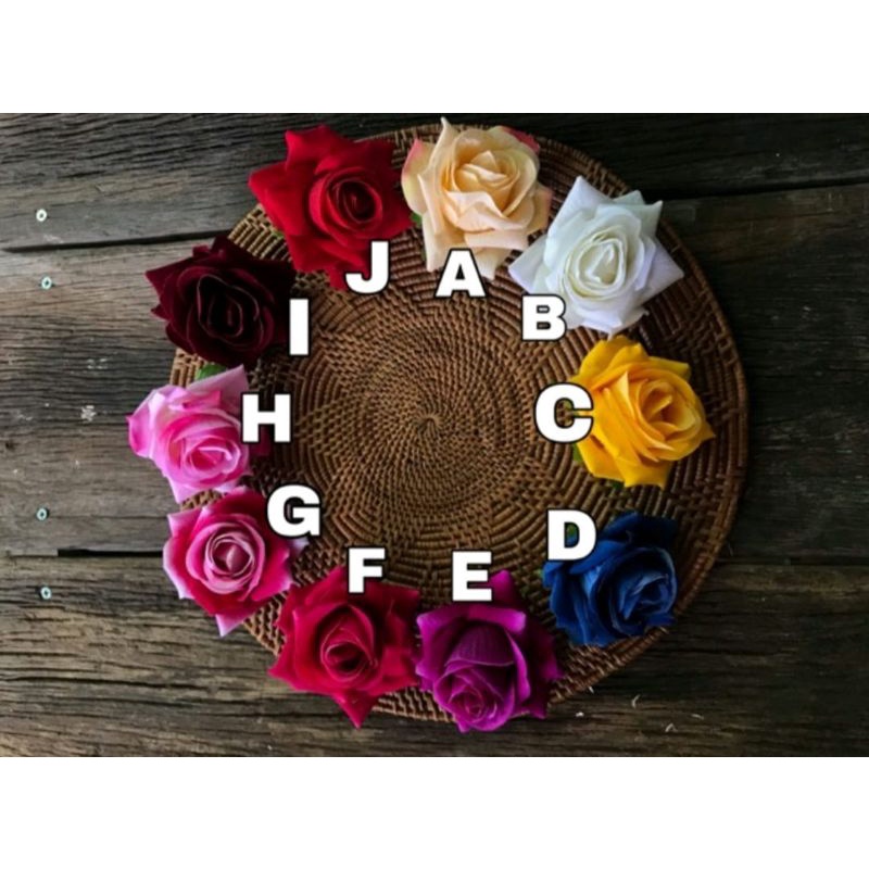 Clips de pato rosa terciopelo (decoración de bollo de rosa de 6 cm /  decoración de bollos) diámetro de rosas | Shopee México