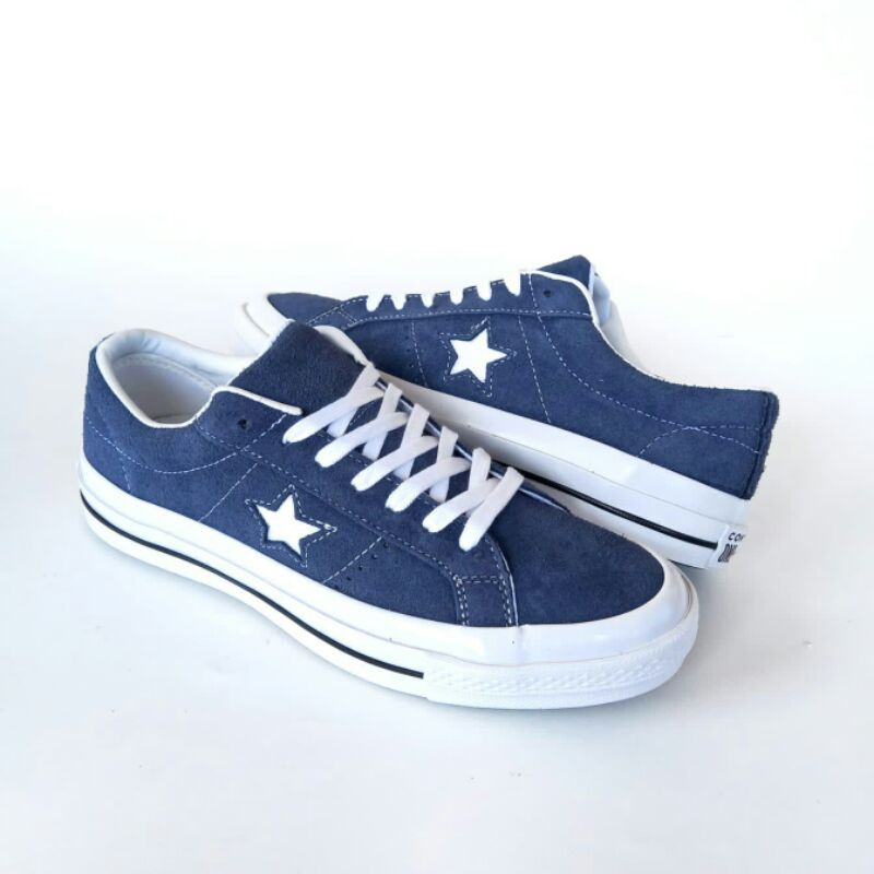 Azul marino blanco OX CONVERSE STAR zapatos | Shopee México