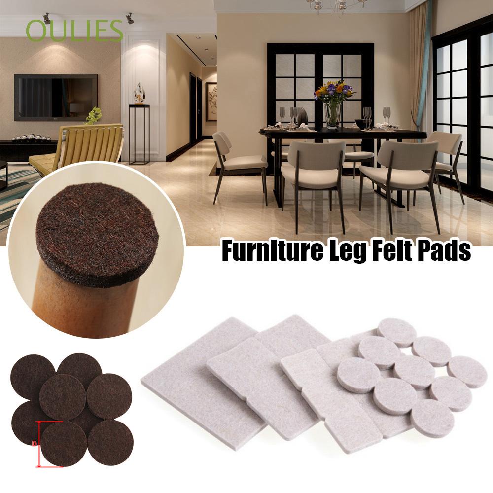 Oulies Wear Resisting Chair Fitting Felt Anti Slip Mat Furniture Leg Pad Sticker Sofa Table Back Bumper Self Adhesive Anti Noisy Floor Protector Multicolor Shopee Mexico