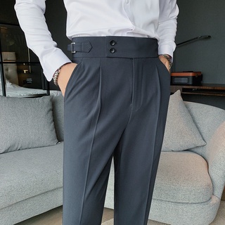 Pantalones cintura 2025 alta hombre