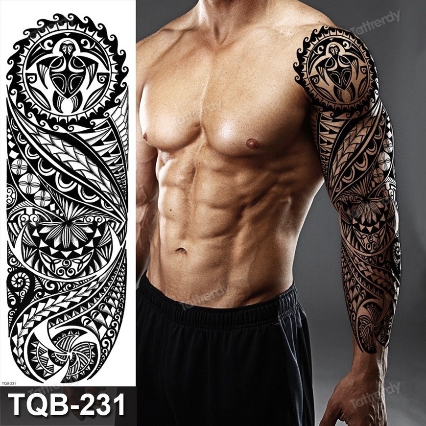 Temporal tatoo Para Los Hombres Completo Brazo Manga Tatuaje Grande  Impermeable Negro Pegatinas Cuerpo Arte León Rey Máquina Diseños robot  Variedad De | Shopee México