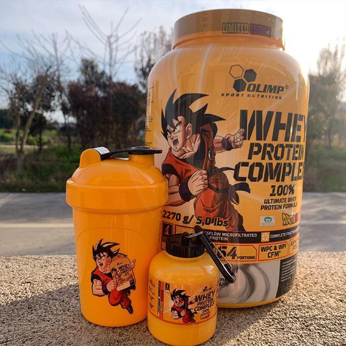 Official Licensed Dragon Ball Z Goku Orange Shaker Bottle for Sports,  Workout, Smoothies, Protein Shakes 