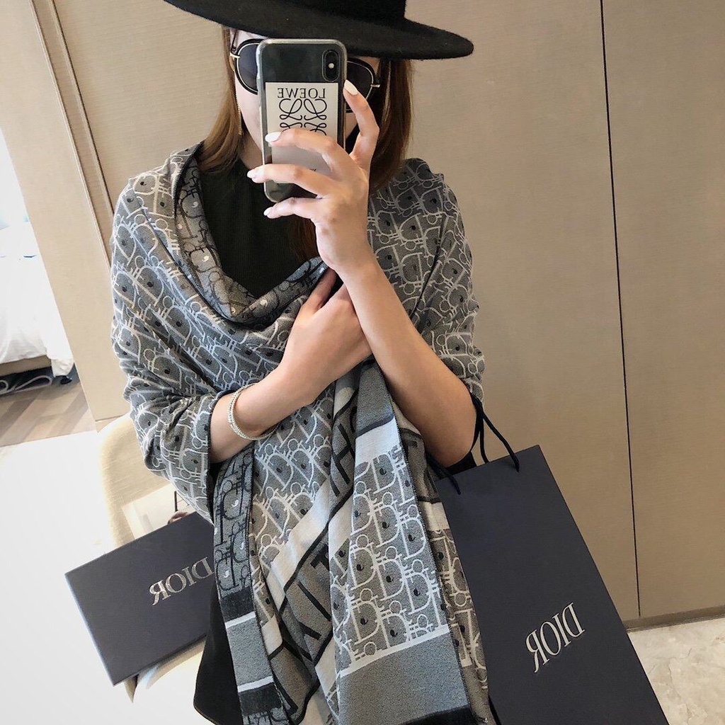 Dior ルレックス ストール SO DIOR ジャガード織り シルク # radler