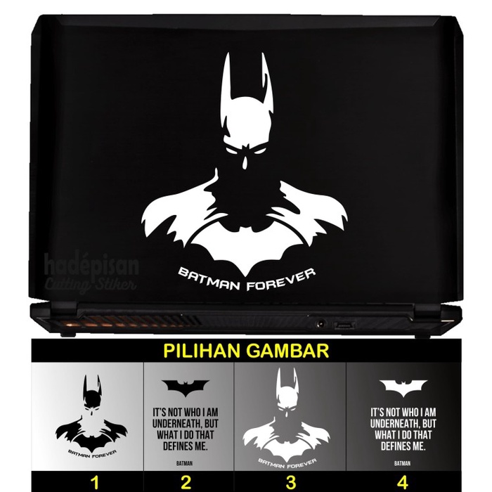 Pegatina de corte para portátil, pegatina para portátil, cuaderno Batman,  silueta, pegatina única, linda y fresca, calidad | Shopee México