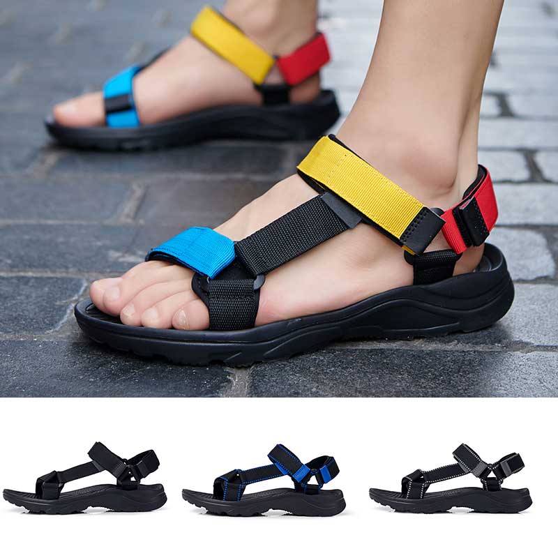 Verano Flip Sandalia Casual Transpirable Negro Hombres Sandalias Zapatos De Los Playa Hombre Sandles Mens Gladiador Más Tamaño 45 | Shopee