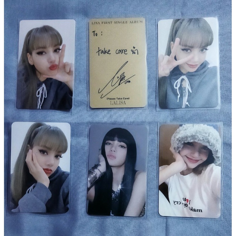 LISA リサ LALISA BLACKPINK MD YG トレカ 6枚 BLACKPINK LALISA 公式 MD トレカ YG特典 6枚セット