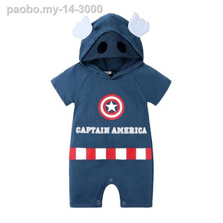 Verano Recien Nacido Bebe Nino Ropa De Dibujos Animados Super Heroe Peleles Spiderman Batman Capitan America Moldeo Disfraz Shopee Mexico