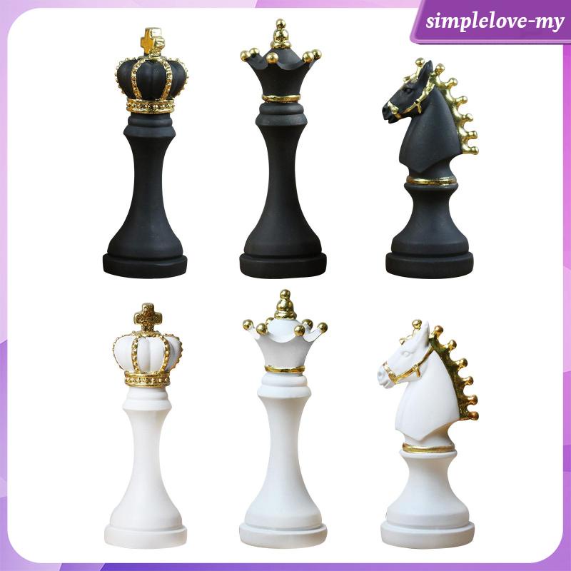 Espartaco de lujo piezas de ajedrez ajedrez ajedrez de 59 cm kh poliresina 