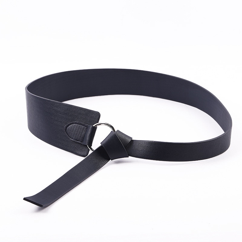 cinturón negro de mujeres Cinturón de mujer de cuero cinturón de cuero ancho cinturón de corsé de busto cinturón de cuero para el vestido Accesorios Cinturones y tirantes Cinturones 