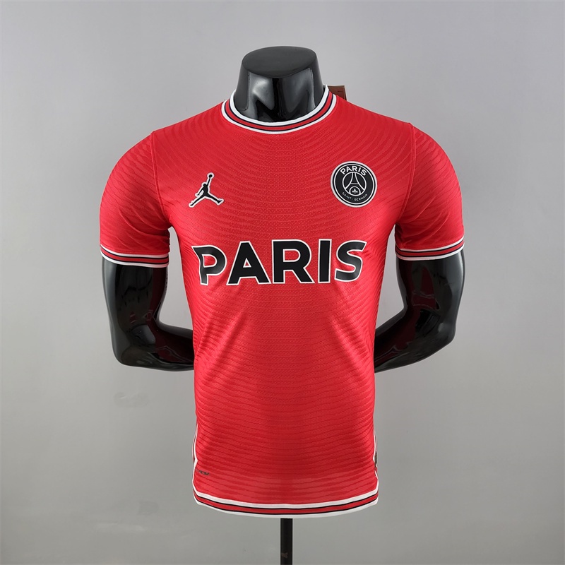 Jersey/Camiseta De Fútbol Roja Paris 2022 92PSG Versión Jugador Jordan