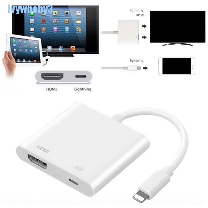 IW] Lightning Digital AV Adapter 8Pin Lightning to HDMI Cable for iPhone 8  7 X iPad BO | Shopee México