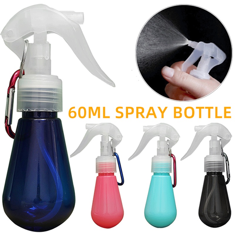 qq666 Botella de Spray portátil Embalaje de Viaje Desmontable Botella de Spray de Polvo Material de Pet Botella cosmética 25# 2 Piezas 