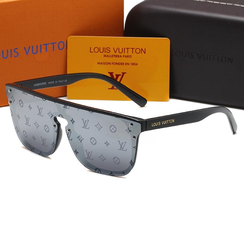 Gafas De Sol De Marco Grande Para Hombres Y Mujeres/Lentes De Lujo  Degradados Cuadrados LV Louis Vuitton uv400