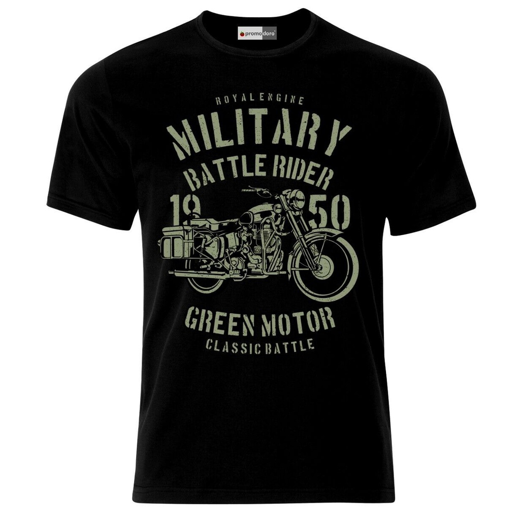 Militar Ride Motocicleta Chopper Motocross Racer Biker Camiseta