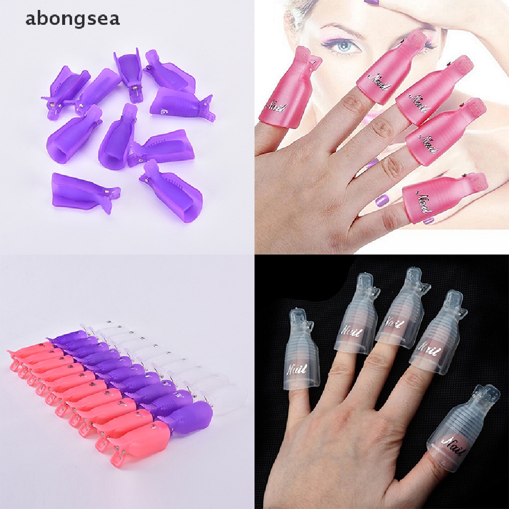 Abongsea] Plástico Remojo De Uñas De Gel UV Arte Pulido Removedor Envoltura  Gelish Clip Cap [Caliente] | Shopee México