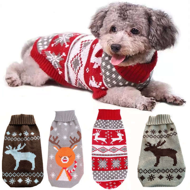Sueter Navidad Para Perro,Sueter Para Mascotas,Ropa Navidad Mascotas,Disfraz Navidad Para Perro Gato,Suéter Invierno Para Cálido Para |