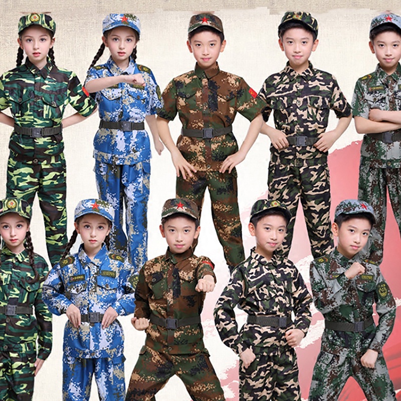 De Halloween Para Niños Bebé Niña Niño Militar Traje Del Ejército Uniforme Performan Camuflaje Táctico Hombres Escuela \ Shopee México