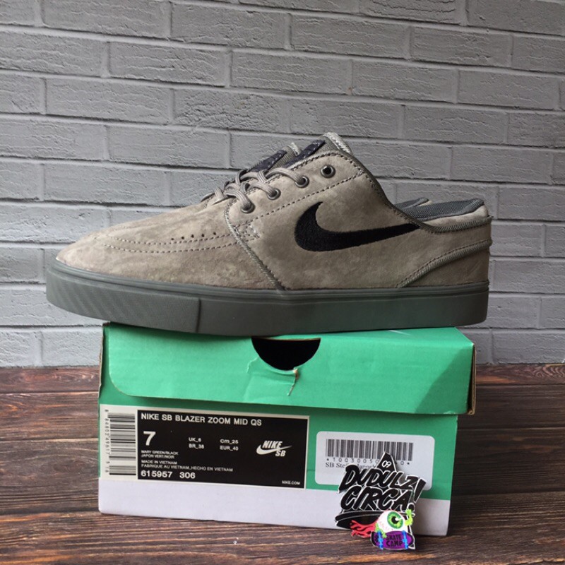 Cuota de admisión Intentar secretamente Patada perfecta / como Ori. Nike SB Stefan Janoski Mary Green / gamuza  negra | Shopee México