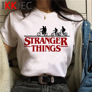 Stranger Things t-shirt Ropa Mujer Más El Tamaño Gráfico Mujeres Estética Camiseta streetwear harajuku Shopee México