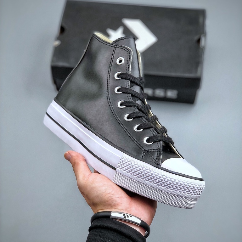 converse de piel para mujer