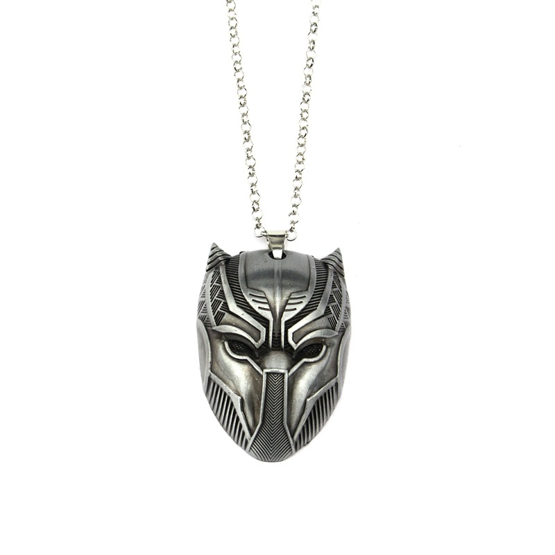 Collar De Máscara Pantera Negra Superhéroe De La Guerra Del Avenger Los Vengadores King T'Challa Para Hombres Colgante Gargantilla | Shopee México