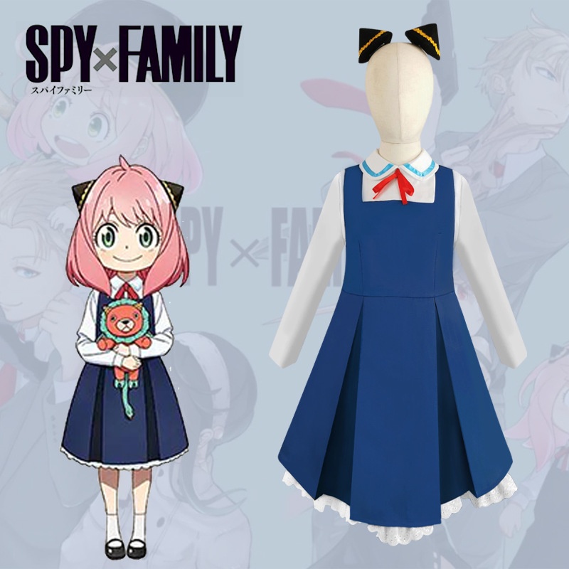 2022 Nuevo Anime Spy X Family Anya Forger Cosplay Disfraz Vestido Azul  Peluca Niños Adulto Traje De Marinero Niñas Mujeres Conjunto De Hija Loid |  Shopee México