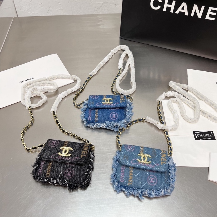 Chanel Mini Jeans Bolso Prada Cadena Hombro Crossbody