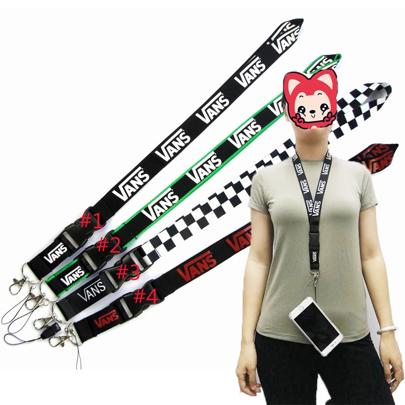vans cordón con gancho y hebilla breakaway deportes marca cordones llaves  identificación insignia titulares cuerda teléfono llavero cordón ريحانة للعطور