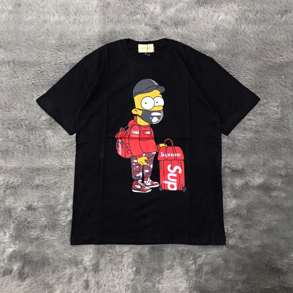 Gucci SIMPSON HYPE negro UNISEX auténtica camiseta camiseta ropa | Shopee  México