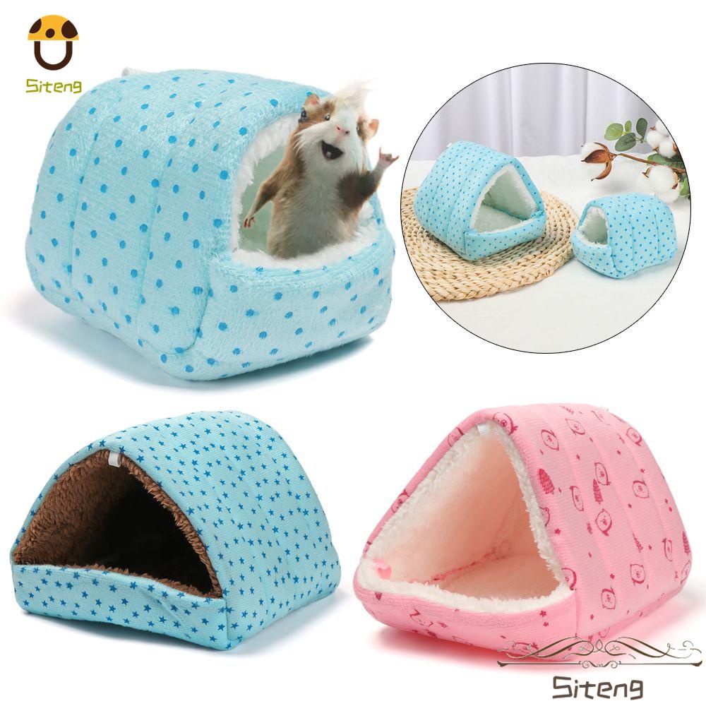 SAWMONG Guinea Pig Bed Soft Fleece Sleep Mat Pad with Pillow for Suirrrel Rabbit Other Small Animals 