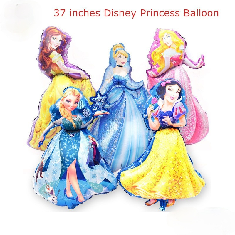 37" Globos De Papel De Aluminio Disney Princesa Elsa Belle Belleza Decoración Fiesta De Cumpleaños 