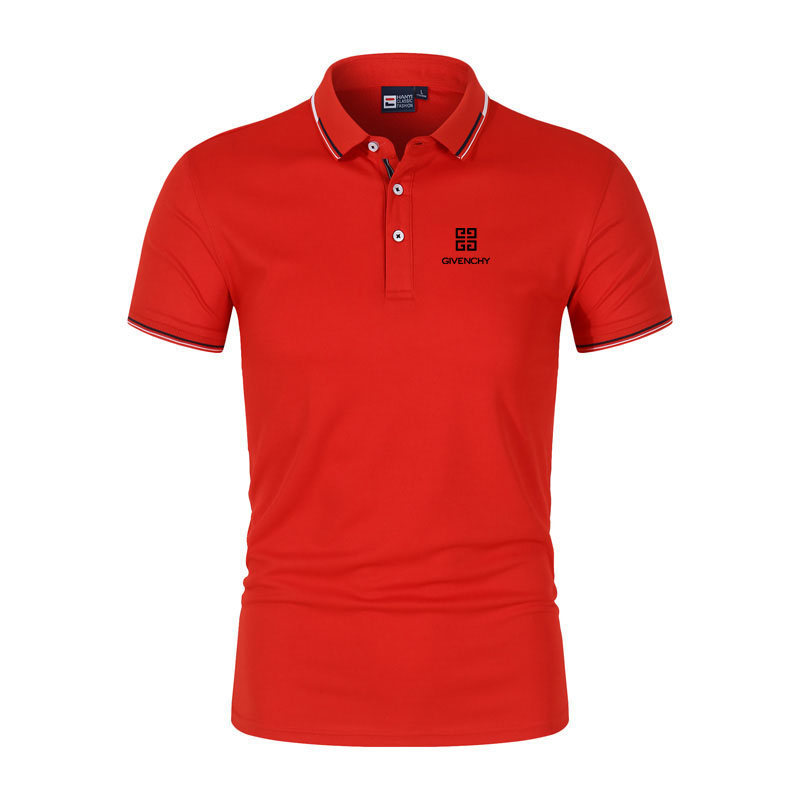 Givenchy hombres Polo de manga corta camiseta de alta calidad negocios  Casual solapa Golf Polos camisa de tenis | Shopee México