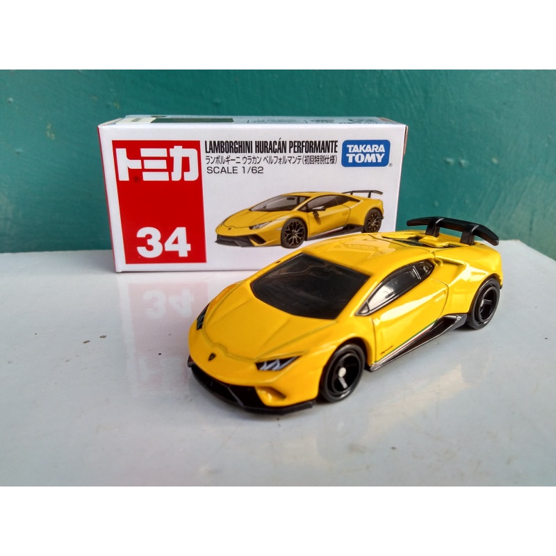 Tomica NO. 34 LAMBORGHINI HUIRACAN amarillo DIECAST Car SPORT precio |  Shopee México