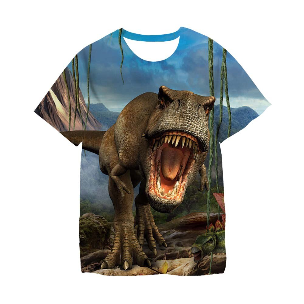 amropi Dinosaurio T-Shirt Bebé Niños Pack de 3 Camiseta de Manga Larga Algodón Tops para 1-8 Años 