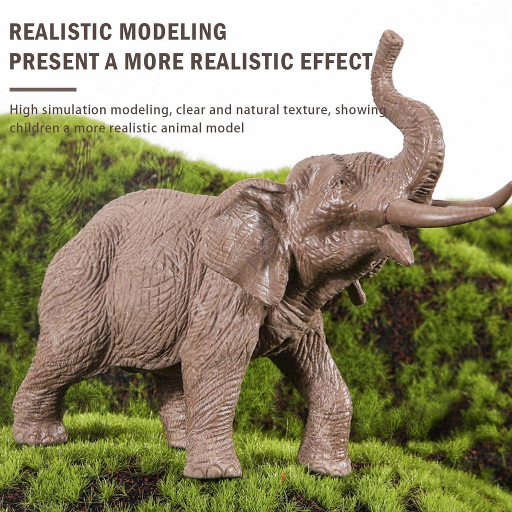 Elefante Zouminy Juguete de simulación de Animales Salvajes Modelo Educativo  para niños Niños Envío rápido Envío mundial disponible Tienda de descuentos  