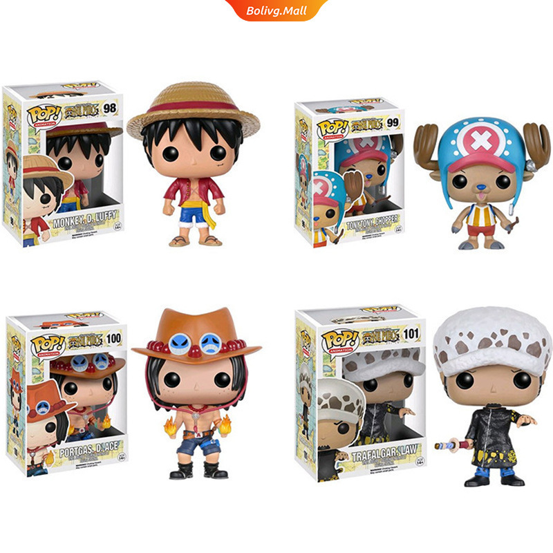 Funko Pop One Piece 98 Luffy 99 Tonytony Chopper 100 Portgas 101 Trafalgar Vinyl Action Figure Toys Model Dolls Design Toys Bolive Shopee Mexico